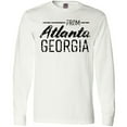 thumbnail image 3 of Inktastic From Atlanta Georgia in Black Distressed Text Long Sleeve T-Shirt, 3 of 5
