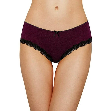 

BeautyIn Women s Lace Low Rise Bikini Brief Ladies Cotton Underwear Pack of 4