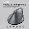 thumbnail image 2 of ZELOTES F-26C Rechargeable display dual-mode wireless  with silent 2.4GHz BT gray, 2 of 7