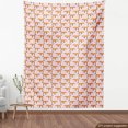 thumbnail image 4 of Fox Sofa Upholstery Fabric by the Yard, Continuous Pattern of Cartoon Smiling Wild Animal, Decorative Fabric for DIY and Home Accents, Burnt Orange Blush by Ambesonne, 4 of 5