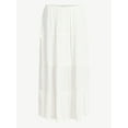 thumbnail image 5 of No Boundaries Side Tie Tiered Maxi Skirt, Women's and Women's Plus Sizes XXS-4X, 5 of 7