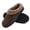 Brown, variant on DL Mens Warm Moccasin House Slippers Memory Foam, Winter Cozy Wool-Like Men's Suede Bedroom Indoor Slippers Non-Slip