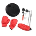 thumbnail image 4 of Saco de boxeo con soporte para guantes, saco de boxeo vertical ajustable para niños y adultos, ejercicio físico, 4 of 14