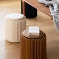 thumbnail image 6 of Modern Accordion Folding Paper Stool - Portable Kraft Chair with Waterproof Design for Living Room, Dining, Office, Brown, 6 of 6
