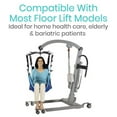 thumbnail image 3 of Vive Patient Lift Sling - Transfer Blanket for Bed Positioning and Lifting - Large Medical Device for Bariatric, Nursing, Caregiver  - Mesh with Handles, 3 of 8