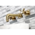 thumbnail image 3 of Kingston Brass KS6123ZX Millennium Double-Handle Wall Mount Bathroom Faucet, Antique Brass, 3 of 8