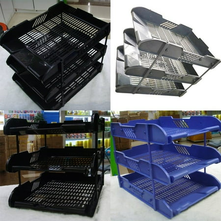 Refillable Notepad Holder - Office School Home Stationery Storage Filing Holder Paper Letter Tray