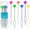12pcs Multi Color, variant on Quick Beader for Loading Beads - Braid Stringer Ponytail Maker, Hair Styling Tools Kit for Girls Colorful (6pcs Multi Color w/beads)