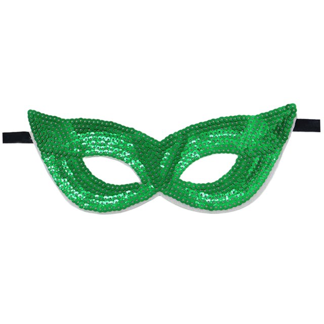 Máscara de Disfraces de Mardi Gras Fernando Antifaz de mascarada Verde