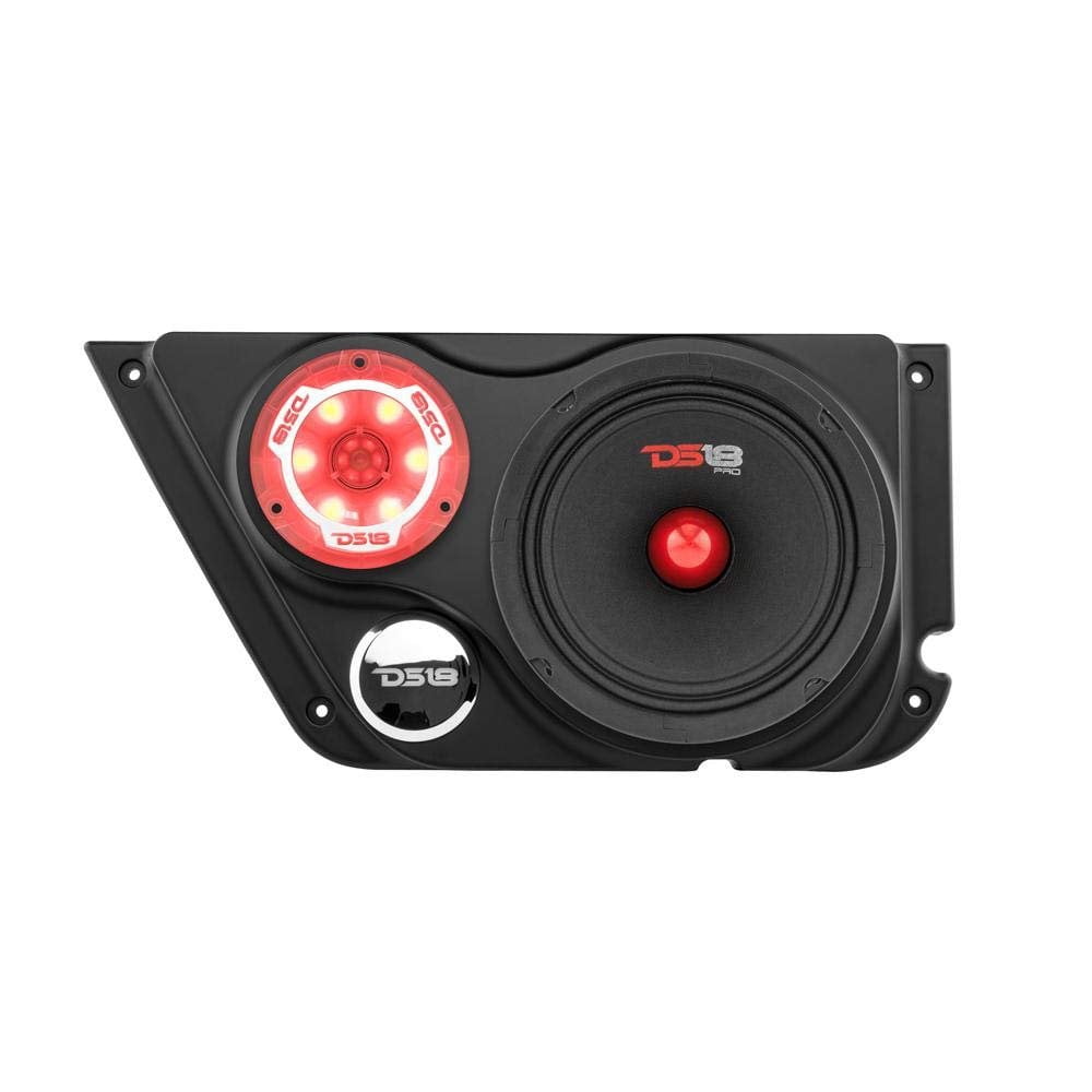 DS18 JK-FD-LR Exclusive DS18 Front Door - Fits 1 x 6 Speaker Midrange + 1 Tweeter- for Pair
