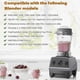 thumbnail image 5 of For Vitamix 5200 Blender Pitcher 48oz Container Replacement Parts, 5 of 5