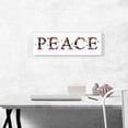 thumbnail image 2 of ARTCANVAS PEACE Girls Name Room Decor Canvas Art Print - Size: 36" x 12" (1.50" Deep), 2 of 9