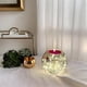 thumbnail image 4 of Portavelas Flotante de Vidrio Translúcido para Velas de Té Navideñas, Ideal para Fiestas, Árboles de Navidad, Bodas, Interiores y Exteriores., 4 of 5