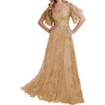 thumbnail image 3 of Encaje Vestidos De Madrina Mangas Largas - Vestidos De Noche Formales Boda, 3 of 5
