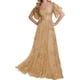 thumbnail image 3 of Encaje Vestidos De Madrina Mangas Largas - Vestidos De Noche Formales Boda, 3 of 5