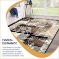 thumbnail image 3 of BNM Floral Damask Indoor Area Rug, 2' 7" x 10', Beige, 3 of 9