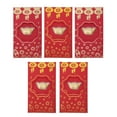 thumbnail image 1 of KAKOWELY Red Envelope 5Pcs Chinese New Year Red Envelopes Festival Money Pockets Red Packets (Assorted Style)6.69"X3.54"X0.39", 1 of 5