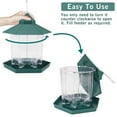 thumbnail image 6 of Twinkle Star Wild Bird Feeder, Outside Hanging Wild Bird Feeders for Garden Yard Outdoor Decoration, Hexagon Shaped with Roof Design for Sun-Proof and Rainproof, 6 of 9