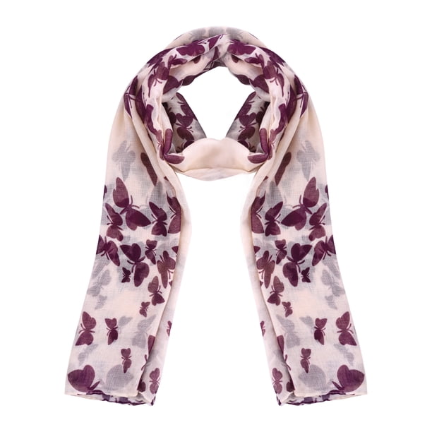 EeaseMX Bufanda VORCOOL para mujer, chal largo estampado, a la moda, para niñas y damas (beige)