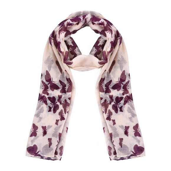 EeaseMX Bufanda VORCOOL para mujer, chal largo estampado, a la moda, para niñas y damas (beige)