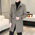 thumbnail image 2 of Rebajas de invierno de abrigos masculinos de novedad en ropa vintage de moda Harajuku 2024 Chaquetas de lana y mezclas para hombre Y2k Reseñas coreanas Muchas, 2 of 5