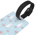 thumbnail image 3 of Kdxio Easter Rabbit Luggage Tags Privacy Cover ID Label Suitcase Tags Identifiers For School Bags,Suitcases, 3 of 7