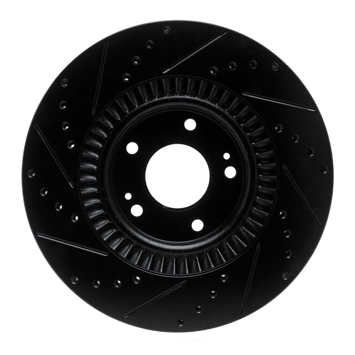 Dynamic Friction Company 633-03053R DFC Brake Rotor - Drilled And Slotted - Black