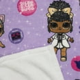 thumbnail image 5 of LOL Surprise Kids Blanket, Twin/Full, Plush with Sherpa Reverse, 60 x 90, Purple, MGA, 5 of 9