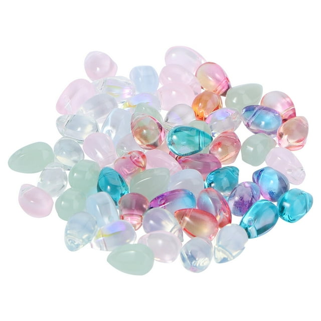 MIANGASTORE 50pcs Smooth Drop Glass Czech Jewelry Making Material for DIY
