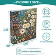thumbnail image 3 of FORMRS 3 Ring Binder with Pockets 1.5" D-Rings Clip Board 200 Sheets Capacity, Floral Garden, 3 of 8