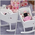 thumbnail image 4 of Shisuyan Cradle White 1Pcs 3.1X2.6X2.4in Wooden Rocking Mini Home Accessory, 4 of 9