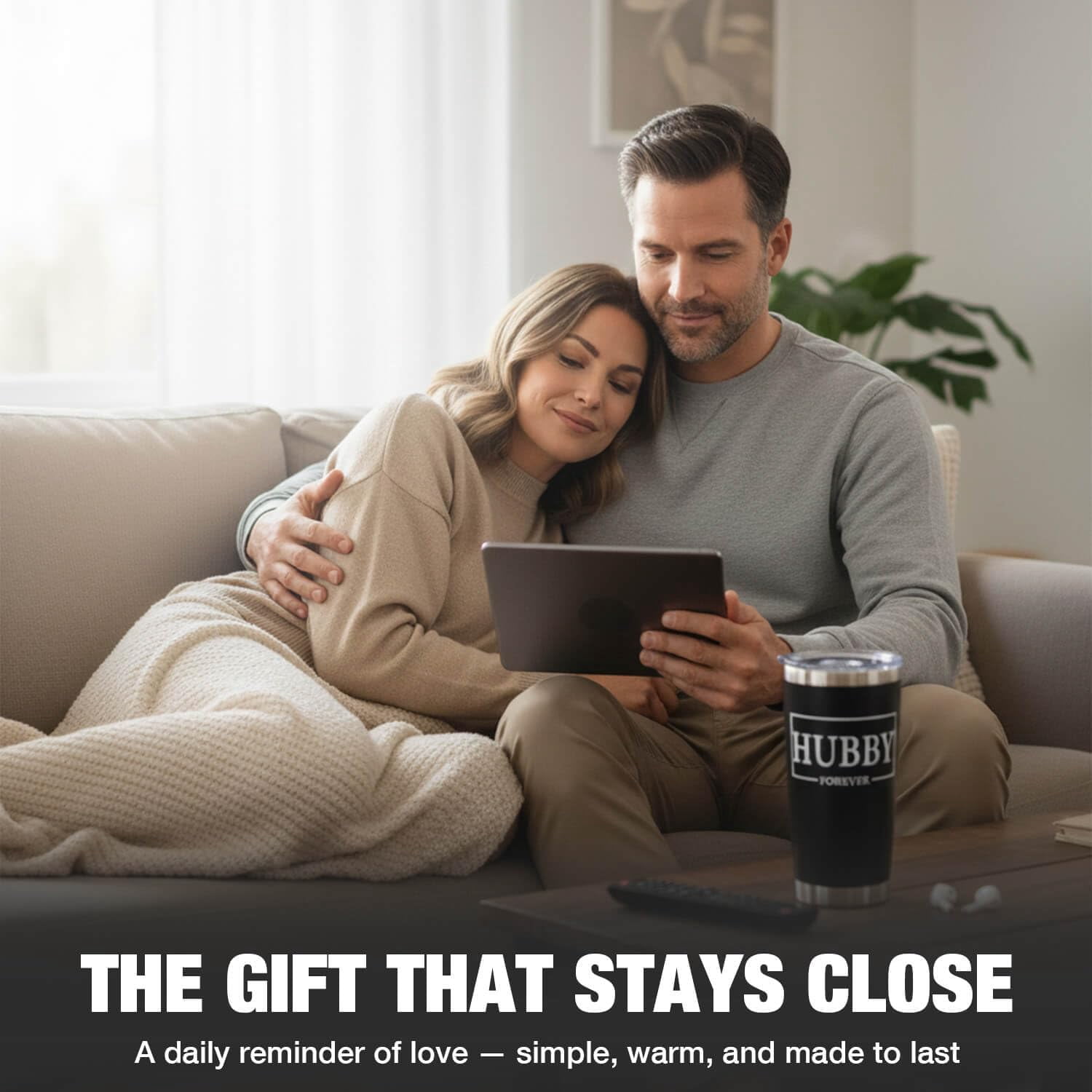 Husband Valentines Day Gifts - Valentines Gifts for Him, Best Husband Ever, Cool Unique Birthday Anniversary Christmas Fathers Day Gift from Wife - Hubby Coffee Tumbler Cup, 20oz Stainless Steel