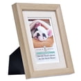 thumbnail image 2 of Studio Decor Expressions Tabletop Frame with Natural Linen Mat – Classic Woodgrain Photo Display - Brown - 6" x 8" Frame / 4" x 6" Mat - 1 Pack, 2 of 5