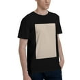thumbnail image 2 of Bingfone Brown Gingham Men'S Loose Fit Short-Sleeve Pocket T-Shirt, 2 of 7
