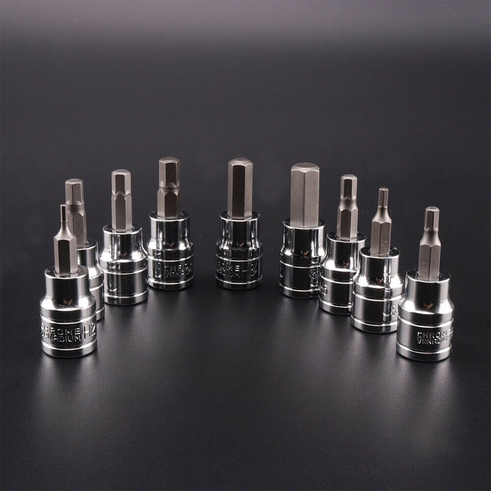 9pcs/set SoFor CKets Hex Bit SoFor CKet Set 3/8" Drive & Drill Metric 2-10mm