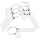 thumbnail image 4 of 5Pcs DIY Lettering Keychains Stainless Steel Blank Keychain Engraved Blank Key Chain, 4 of 4