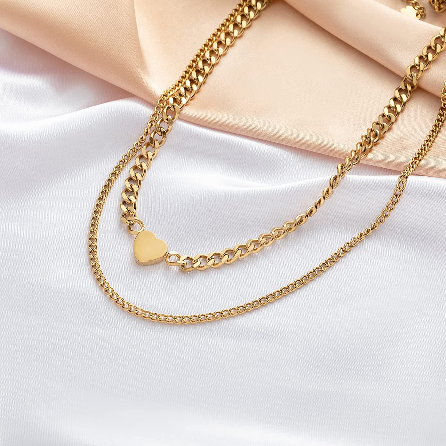 Chunky Gold Chain Necklace for Women 