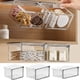 thumbnail image 1 of Caja de almacenamiento colgante bajo el armario del baño, organizador transparente de cajones, contenedor impermeable de encimera de plástico blanco, pequeño/mediano/grande, 1 of 6