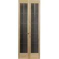 thumbnail image 2 of American Wood Pioneer Full Glass Bifold Door, 30-in. x 80-in., Unfinished Pine, 2 of 7