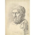 thumbnail image 3 of Jan de Bisschop 14x18 Black Modern Framed Museum Art Print Titled - Portrait Bust Of&nbsp;Sophocles, 3 of 5