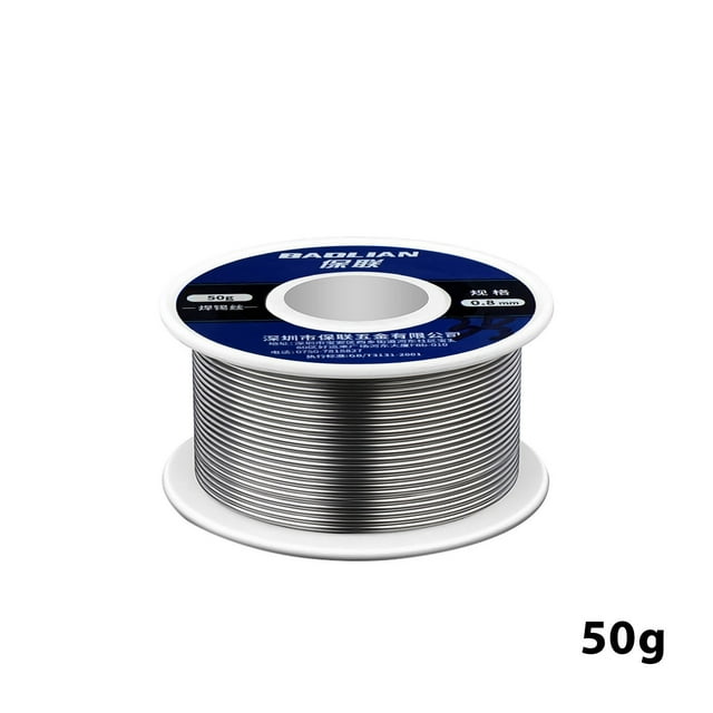 Xihbxyly Alambre de Soldadura de Baja Temperatura, Fácil Soldadura, Sin Necesidad de Polvo de Soldadura, Versátil En Plantas y Centrales Eléctricas, Ideal para Bricolaje Doméstico, 0,8 Mm, 20/30/50/1