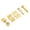 Golden, variant on M Buder 2PCS Black Guitar String Retainer Iron Compact Burr-Free Guide Replacement Parts with Screws and Studs for Electric Guitars and Basses, Ensures Tuning Stability, Easy Setup (2.36 in / 6 cm)