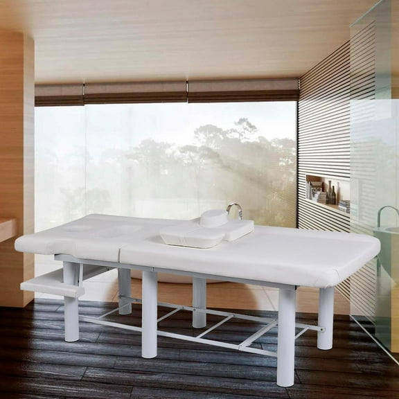 Heavy Duty Spa Facial Bed, 27.5'' W × 72.8”L Stationary Massage Table with Integral Structure for High-Traffic Wellness Centers