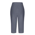 thumbnail image 6 of Womans Pants Wide Straight Leg Baggy Pants Capri Slacks Womens Pants Casual Soft Pants Clothes Women, 6 of 6