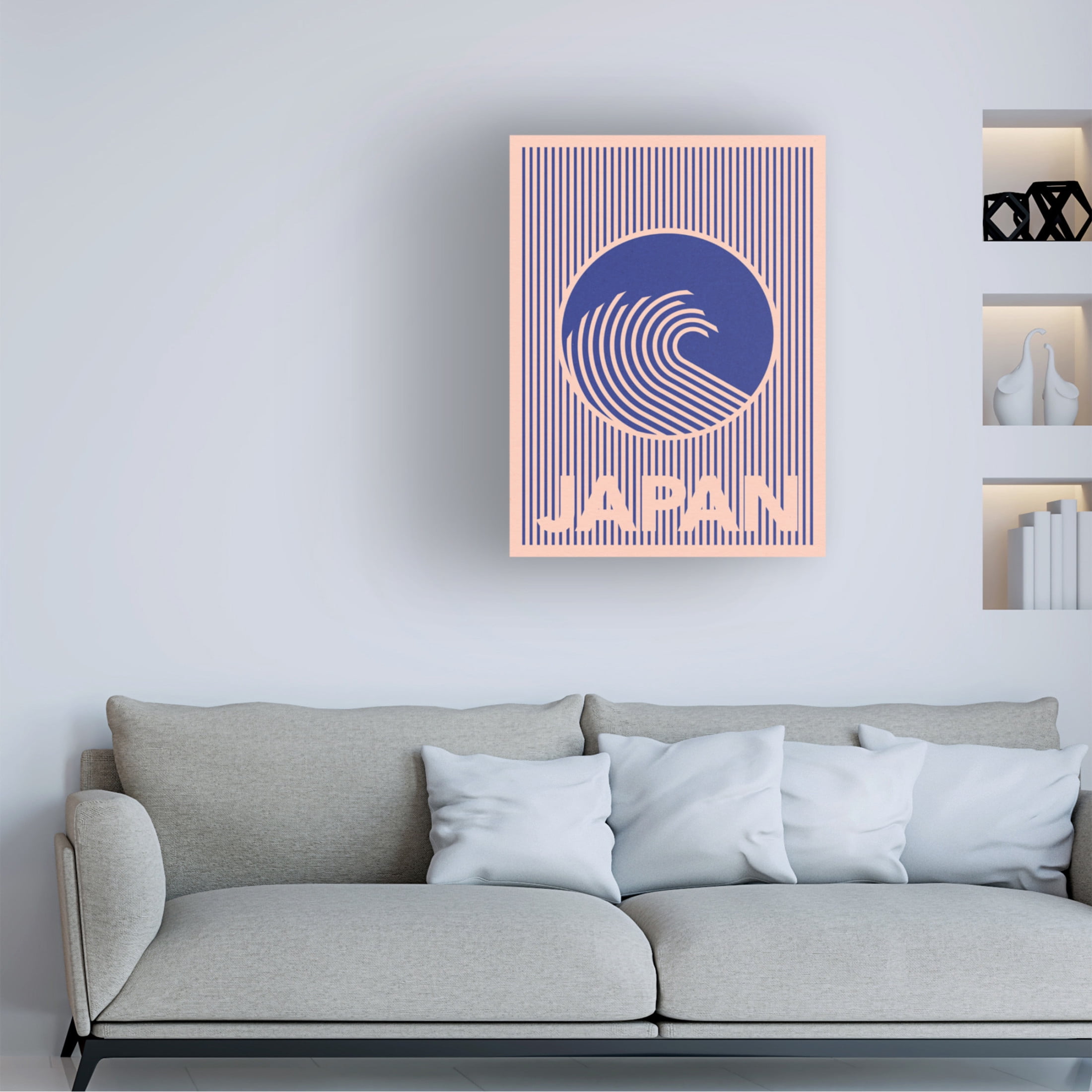 Trademark Fine Art Rosi Feist  Great Wave of Japan Canvas Wall Art