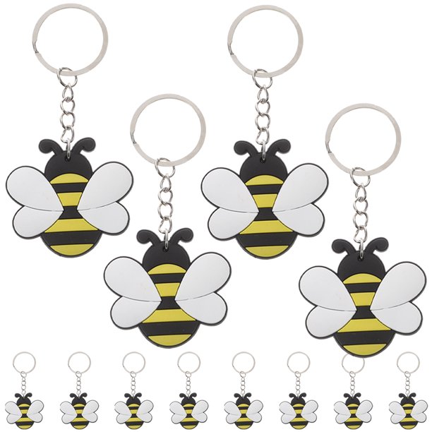 BESTYASH 12Ud Llavero Abeja Cartoon Multifuncional En Metal Para Llaves Y Decorado De Bolsas