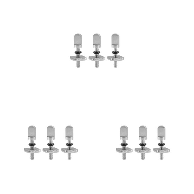 Yuarrent Tornillo de tabla de surf de acero inoxidable M4 Tornillos de servicio pesado Longboard Bolts 3PCS Type1 NO1