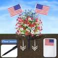 thumbnail image 5 of Twfbrm 4th of July Artificial Flowers with Flag for Outdoor & Indoor , UV-Resistant Faux Plastic Plants Decor for Hanging Planters, Garden Porch, Farmhouse, Wedding, Patio, 5 of 6