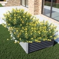 thumbnail image 6 of Tcbosik Galvanized Raised Garden Bed, 8x4x1.5ft Outdoor Planter Box, Metal Plant Container for Vegetables Planting, Silver, 6 of 11