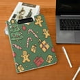 thumbnail image 5 of FORMRS A4 Clipboard Folder with Pen Holder Horizontal Foldable School Office Binder, Yellow Christmas Gingerbread, 5 of 9